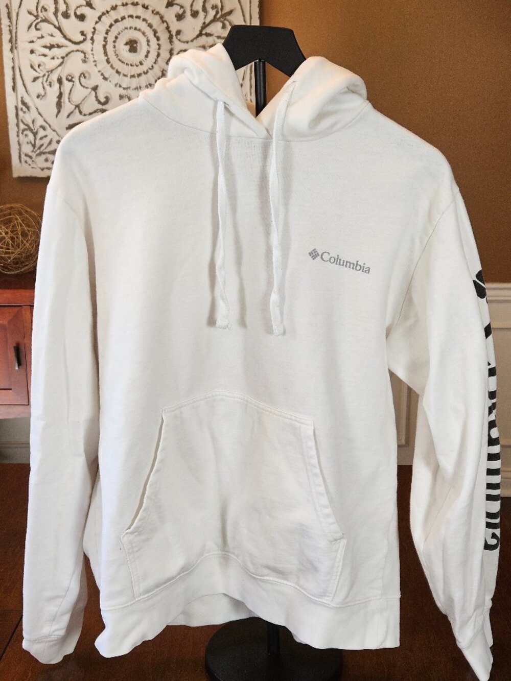 Columbia Women's Hoodie Sweatshirt, White, Sz M